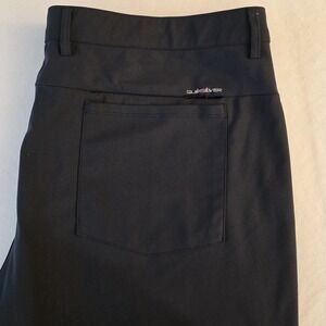 Quiksilver Men Black Golf Pants Performance Chino Casual Lightweight Size 38X29